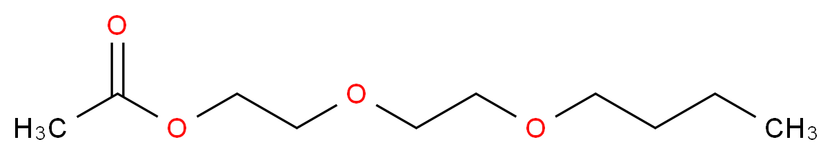 2-(2-butoxyethoxy)ethyl acetate_分子结构_CAS_124-17-4