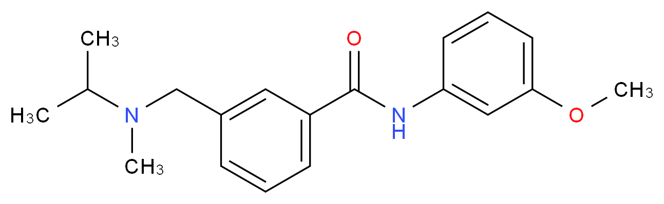 3-{[isopropyl(methyl)amino]methyl}-N-(3-methoxyphenyl)benzamide_分子结构_CAS_)