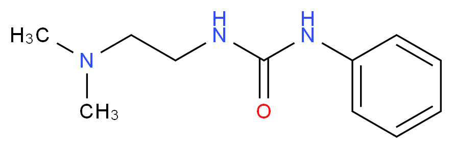 3-[2-(dimethylamino)ethyl]-1-phenylurea_分子结构_CAS_14569-77-8