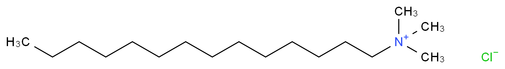 trimethyl(tetradecyl)azanium chloride_分子结构_CAS_4574-04-3