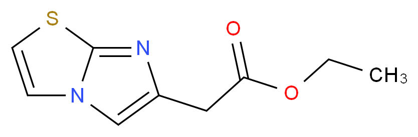 Imidazo[2,1-b]thiazol-6-yl-acetic acid ethyl ester_分子结构_CAS_57332-73-7)