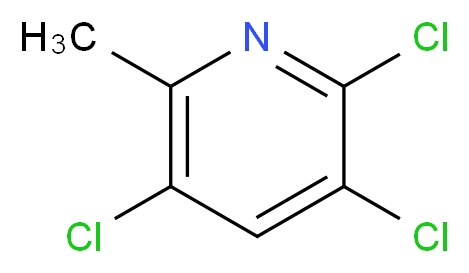 2,3,5-trichloro-6-methylpyridine_分子结构_CAS_22109-56-4