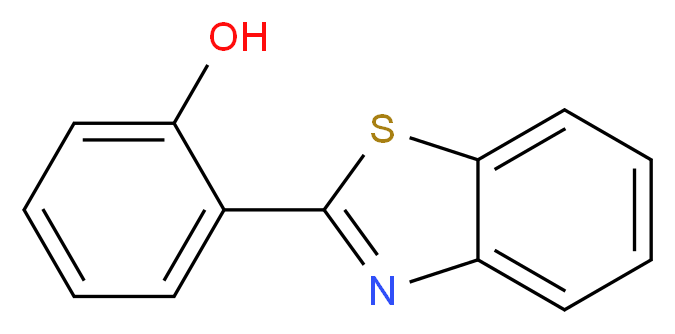 2-(1,3-benzothiazol-2-yl)phenol_分子结构_CAS_3411-95-8