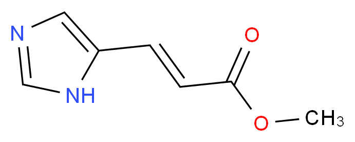 methyl (2E)-3-(1H-imidazol-5-yl)prop-2-enoate_分子结构_CAS_52363-40-3