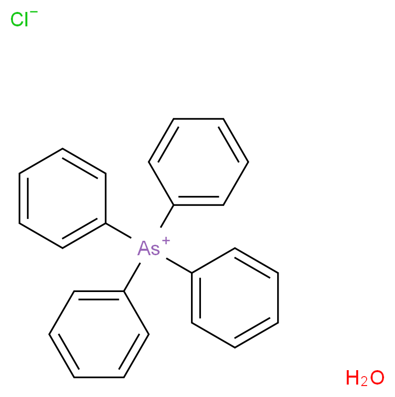 四苯基氯化砷(V) 水合物_分子结构_CAS_507-28-8)