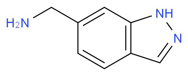 6-(Aminomethyl)-1H-indazole_分子结构_CAS_710943-26-3)