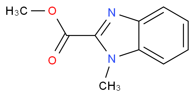 methyl 1-methyl-1H-1,3-benzodiazole-2-carboxylate_分子结构_CAS_2849-92-5