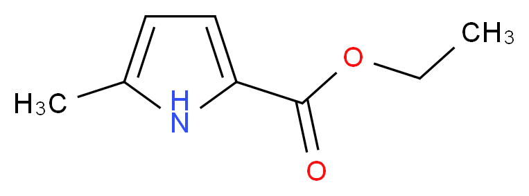 ethyl 5-methyl-1H-pyrrole-2-carboxylate_分子结构_CAS_3284-51-3