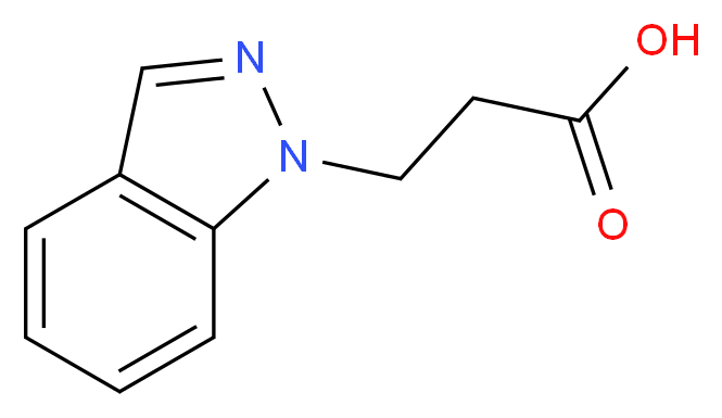 3-(1H-indazol-1-yl)propanoic acid_分子结构_CAS_830-96-6