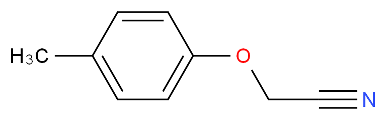 4-甲基苯氧基乙腈_分子结构_CAS_33901-44-9)