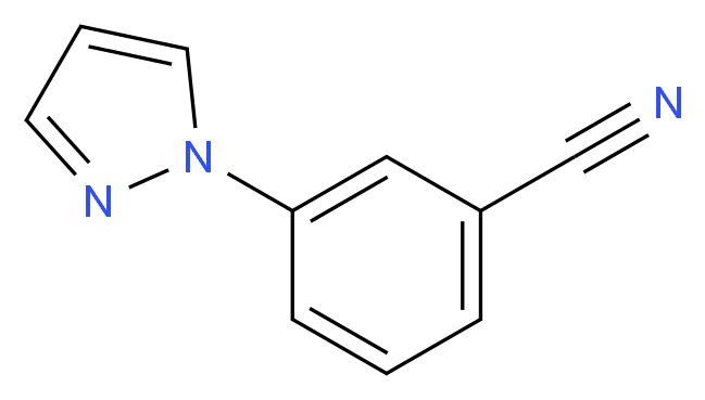 3-(1H-pyrazol-1-yl)benzonitrile_分子结构_CAS_25699-82-5