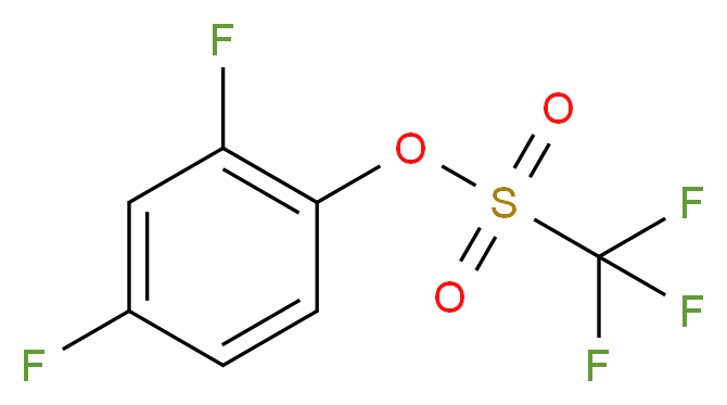 2,4-Difluorophenyl trifluoromethanesulphonate 97%_分子结构_CAS_264135-49-1)