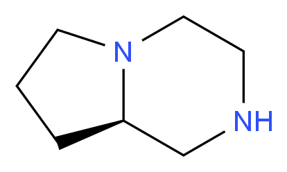 (8aR)-octahydropyrrolo[1,2-a]piperazine_分子结构_CAS_93643-24-4