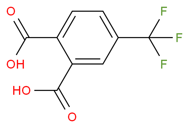 4-(trifluoromethyl)benzene-1,2-dicarboxylic acid_分子结构_CAS_835-58-5