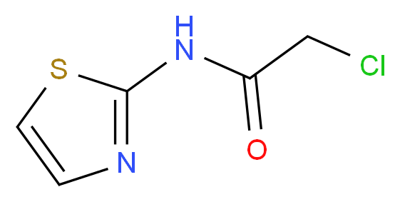2-Chloro-N-thiazol-2-yl-acetamide_分子结构_CAS_)