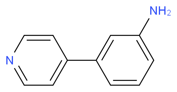 3-(pyridin-4-yl)aniline_分子结构_CAS_40034-44-4