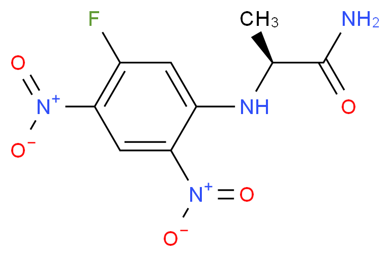 (2S)-2-[(5-fluoro-2,4-dinitrophenyl)amino]propanamide_分子结构_CAS_95713-52-3