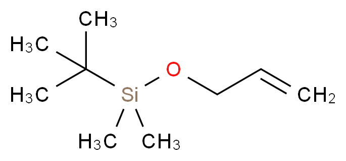 tert-butyldimethyl(prop-2-en-1-yloxy)silane_分子结构_CAS_105875-75-0