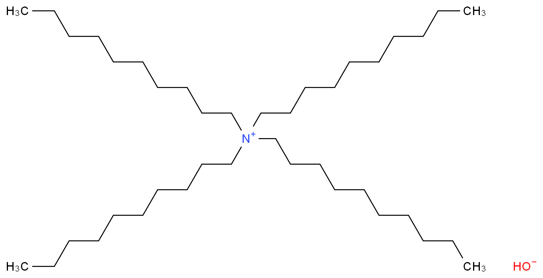 四癸基氢氧化铵 溶液_分子结构_CAS_57340-65-5)