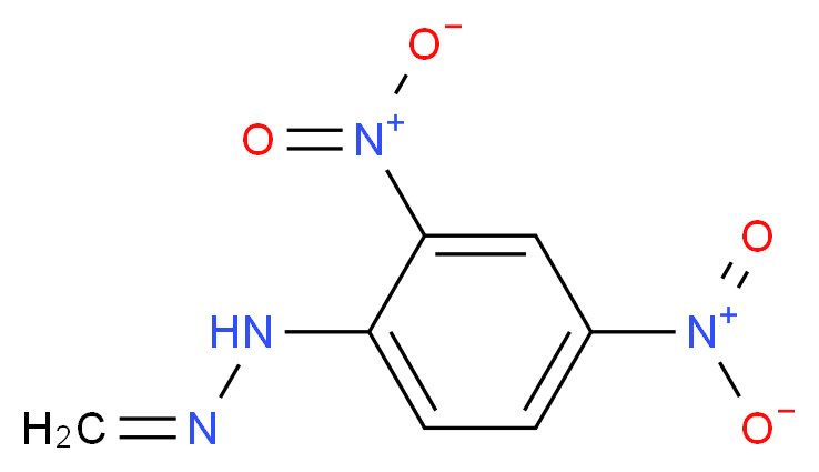 1-(2,4-dinitrophenyl)-2-methylidenehydrazine_分子结构_CAS_1081-15-8