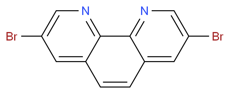 3,8-dibromo-1,10-phenanthroline_分子结构_CAS_100125-12-0