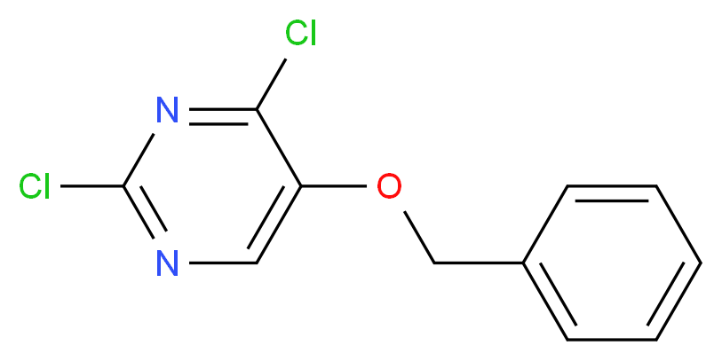 5-(Benzyloxy)-2,4-dichloropyrimidine_分子结构_CAS_91183-17-4)