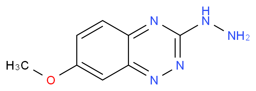 3-hydrazinyl-7-methoxy-1,2,4-benzotriazine_分子结构_CAS_75122-37-1