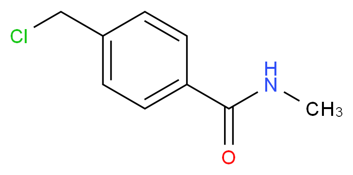 4-(Chloromethyl)-N-methylbenzamide_分子结构_CAS_)