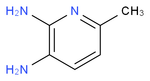 6-methylpyridine-2,3-diamine_分子结构_CAS_)