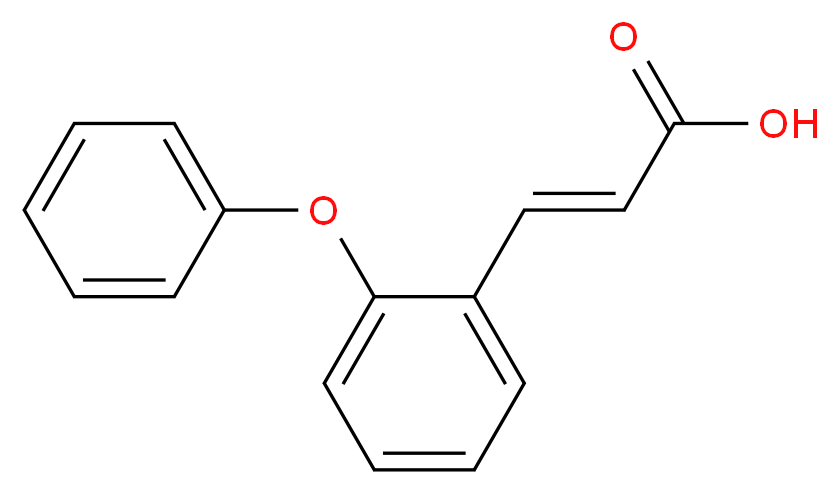 (2E)-3-(2-phenoxyphenyl)prop-2-enoic acid_分子结构_CAS_95433-16-2
