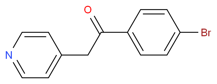 1-(4-bromophenyl)-2-(pyridin-4-yl)ethan-1-one_分子结构_CAS_100397-96-4