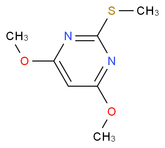 4,6-Dimethoxy-2-methylthiopyrimidine_分子结构_CAS_90905-46-7)