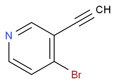 4-bromo-3-ethynylpyridine_分子结构_CAS_1196146-05-0