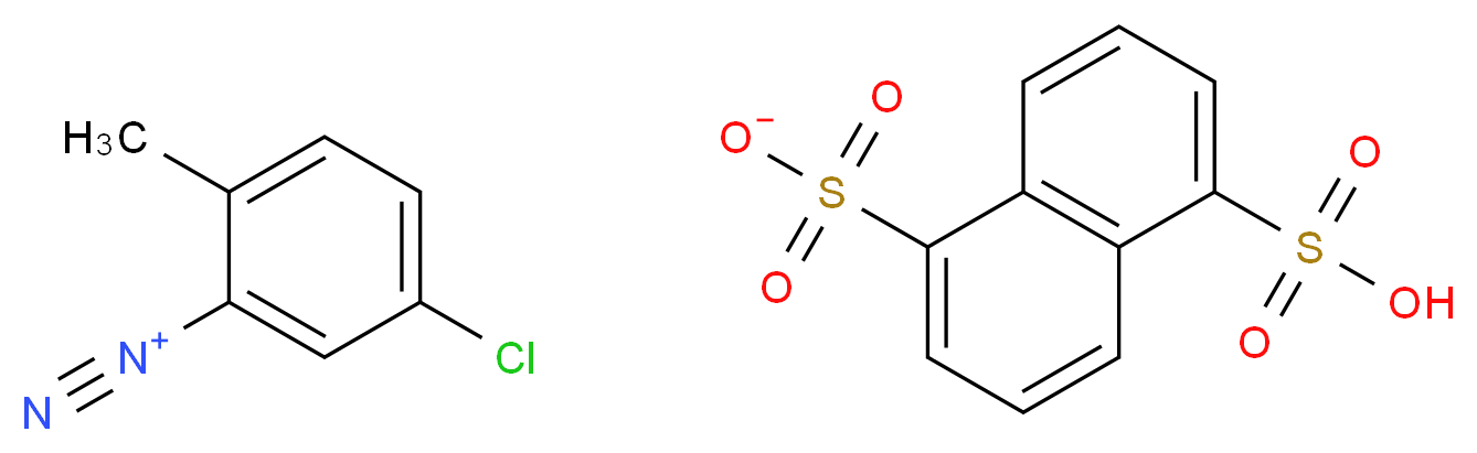 5-chloro-2-methylbenzene-1-diazonium 5-sulfonaphthalene-1-sulfonate_分子结构_CAS_6259-42-3