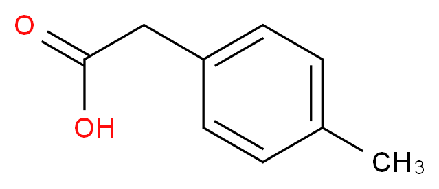 2-(4-methylphenyl)acetic acid_分子结构_CAS_622-47-9