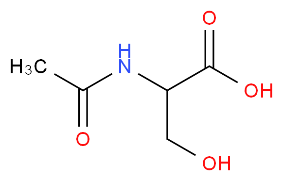 N-乙酰基-DL-丝氨酸_分子结构_CAS_97-14-3)