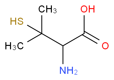 2-Amino-3-mercapto-3-methylbutanoic acid_分子结构_CAS_52-66-4)