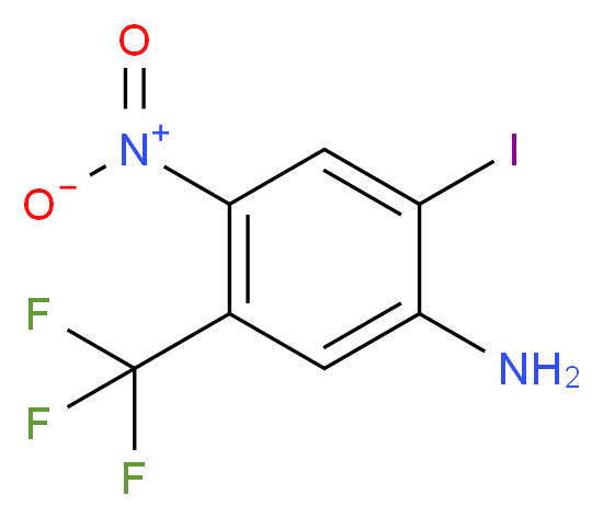 2-Iodo-4-nitro-5-(trifluoromethyl)aniline_分子结构_CAS_)