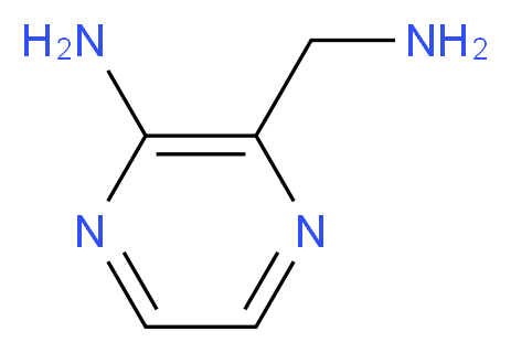 3-(aminomethyl)pyrazin-2-amine_分子结构_CAS_25911-74-4