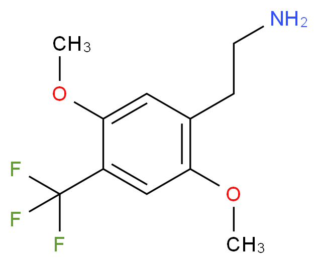 2-[2,5-dimethoxy-4-(trifluoromethyl)phenyl]ethan-1-amine_分子结构_CAS_159277-08-4