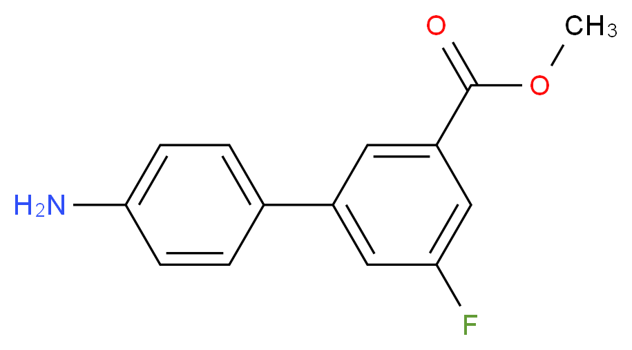 Methyl 4'-amino-5-fluoro-[1,1'-biphenyl]-3-carboxylate_分子结构_CAS_1334499-98-7)