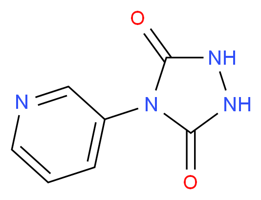 4-(pyridin-3-yl)-1,2,4-triazolidine-3,5-dione_分子结构_CAS_1076199-39-7