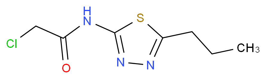 2-chloro-N-(5-propyl-1,3,4-thiadiazol-2-yl)acetamide_分子结构_CAS_15777-38-5)