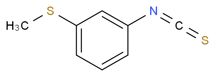1-isothiocyanato-3-(methylsulfanyl)benzene_分子结构_CAS_51333-80-3