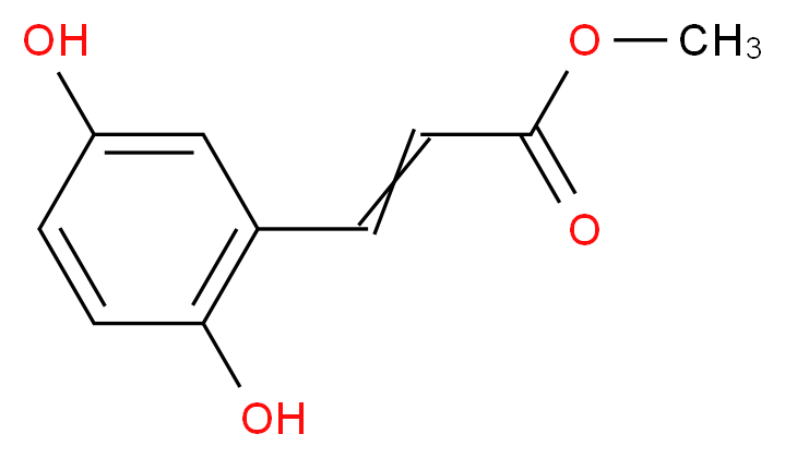 2,5-Dihydroxycinnamic acid methyl ester_分子结构_CAS_63177-57-1)