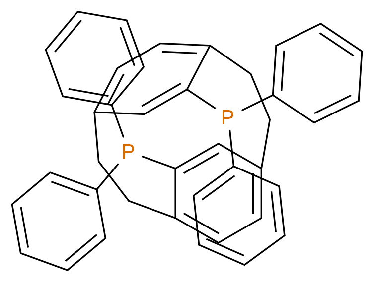 [14-(diphenylphosphanyl)tricyclo[8.2.2.2<sup>4</sup>,<sup>7</sup>]hexadeca-1(12),4(16),5,7(15),10,13-hexaen-5-yl]diphenylphosphane_分子结构_CAS_364732-88-7