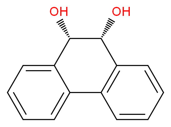 cis-9,10-Dihydroxy-9,10-dihydrophenanthrene_分子结构_CAS_2510-71-6)