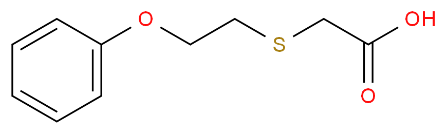 2-[(2-phenoxyethyl)sulfanyl]acetic acid_分子结构_CAS_75434-70-7