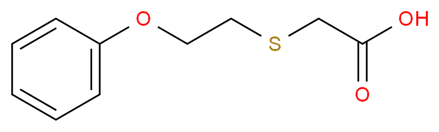 2-[(2-phenoxyethyl)thio]acetic acid_分子结构_CAS_75434-70-7)