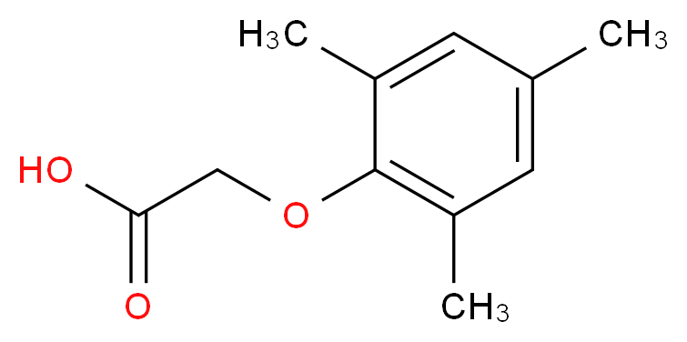 (2,4,6-Trimethyl-phenoxy)-acetic acid_分子结构_CAS_13333-81-8)